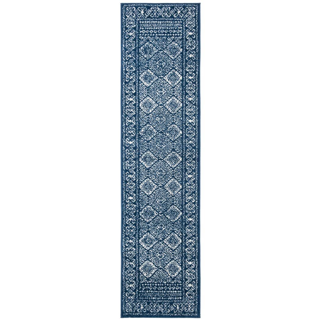 Callista Southwestern Navy/Ivory Area Rug Bungalow Rose Rug Size: Runner 2' x 17'